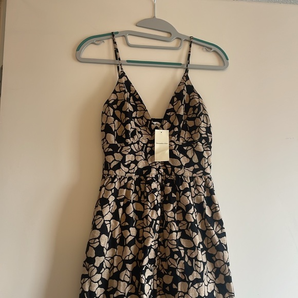 NWT Abercrombie Linen-Blend Button-Through Maxi Dress XS - Picture 2 of 6